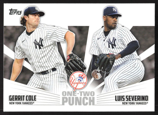 2023 Topps #12P-8 Gerrit Cole / Luis Severino One-Two Punch