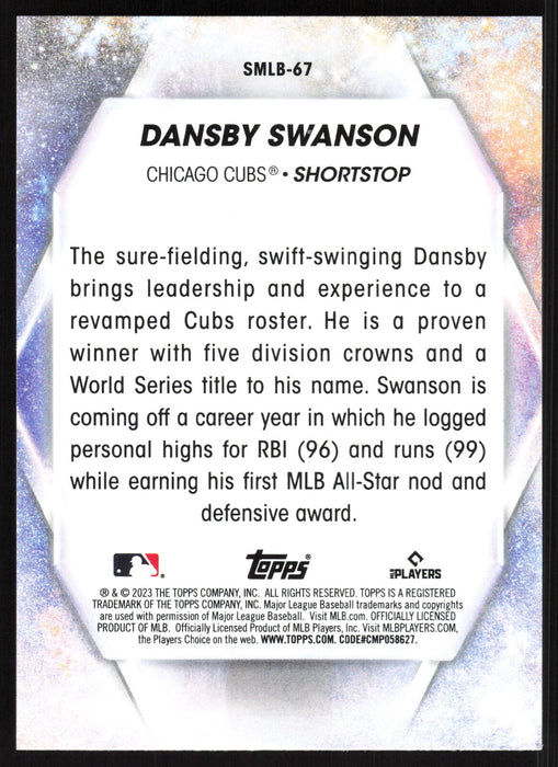 2023 Topps Update #SMLB-67 Dansby Swanson Stars of MLB