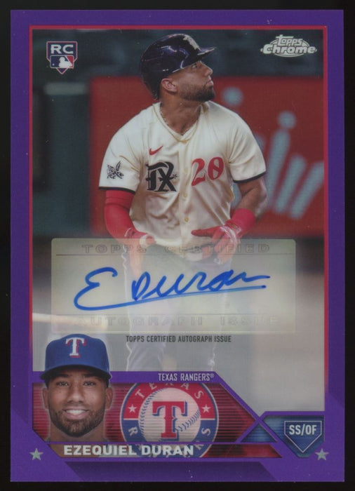 2023 Topps Chrome Update #AC-ED Ezequiel Duran Autographs Purple #/250