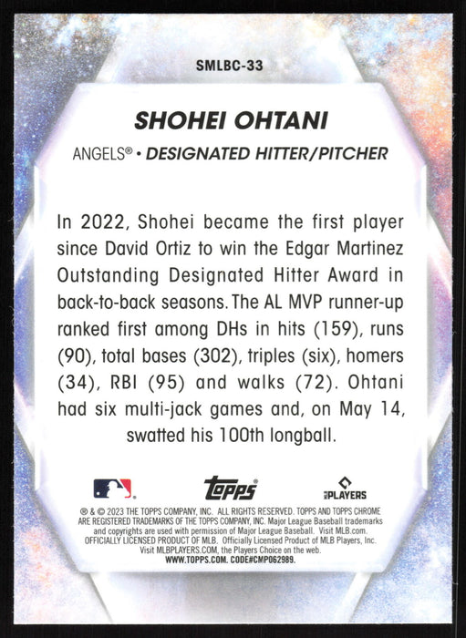 2023 Topps #SMLBC-33 Shohei Ohtani Stars of MLB Chrome