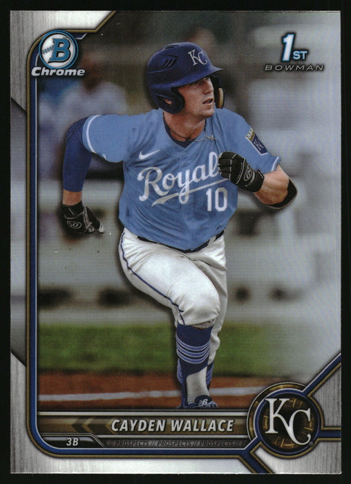 2022 Bowman Draft #BDC-12 Cayden Wallace Chrome Refractor