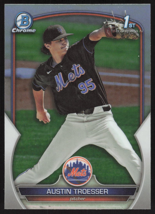 2023 Bowman Draft #BDC-176 Austin Troesser Chrome Refractor