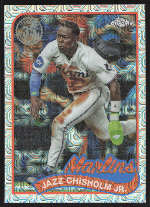 2024 Topps #T89C-92 Jazz Chisholm Jr. 1989 Topps Baseball Chrome