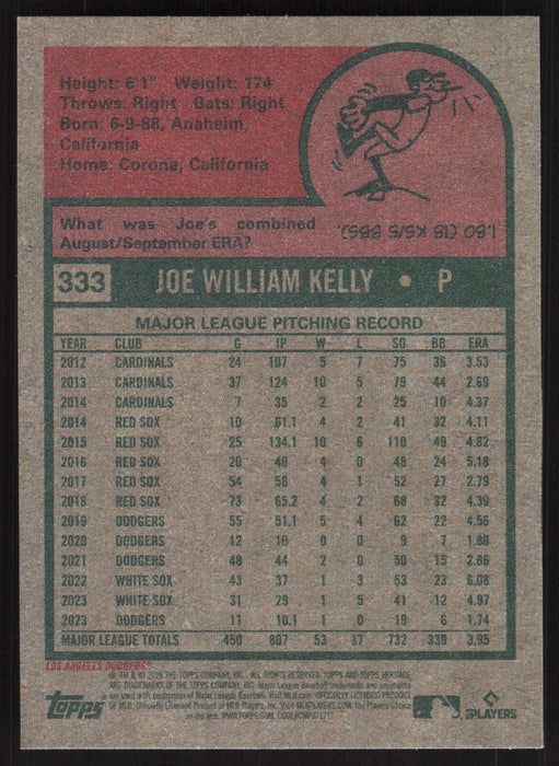 2024 Topps Heritage #333 Joe Kelly Base