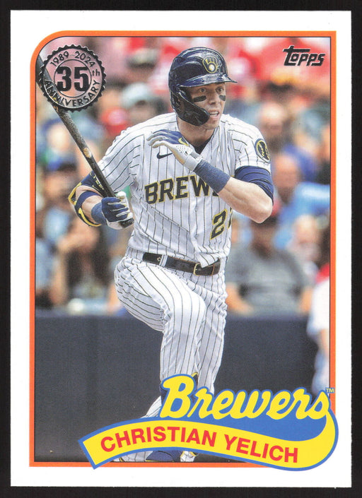 2024 Topps #89B-43 Christian Yelich 1989 Topps Baseball 35th Anniversary