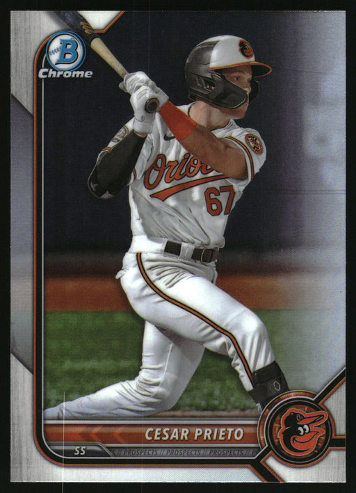 2022 Bowman Draft #BDC-133 Cesar Prieto Chrome Refractor