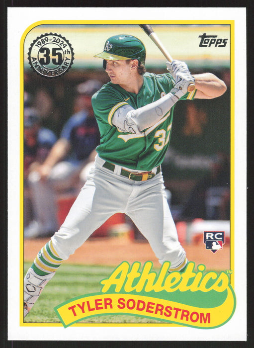 2024 Topps #89B-100 Tyler Soderstrom 1989 Topps Baseball 35th Anniversary