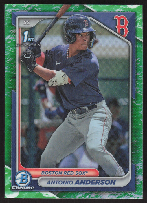 2024 Bowman #BCP-20 Antonio Anderson Chrome Prospects Lunar Glow Refractors