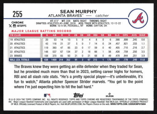 2024 Topps Chrome #255 Sean Murphy