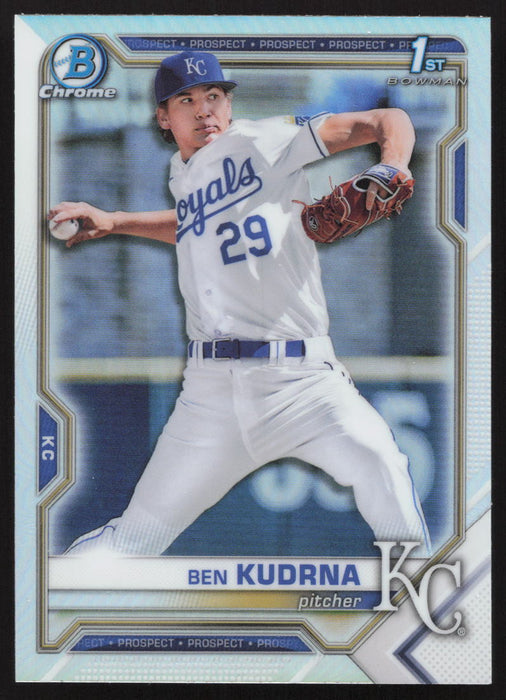 2021 Bowman Draft #BDC-73 Ben Kudrna Chrome Refractor