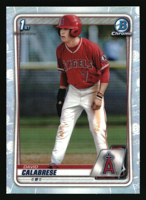 2020 Bowman Draft #BD-103 David Calabrese Chrome Refractor