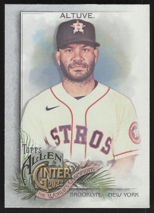 2022 Topps Allen & Ginter #96 Jose Altuve Silver Portrait