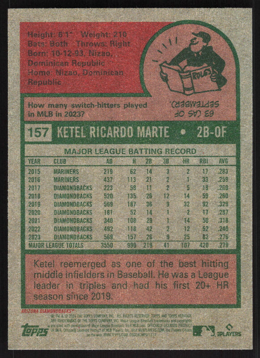 2024 Topps Heritage #157 Ketel Marte Base