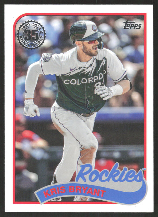 2024 Topps #89B-37 Kris Bryant 1989 Topps Baseball 35th Anniversary