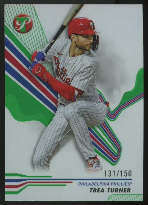 2024 Topps Pristine #138 Trea Turner Green Refractors #/150