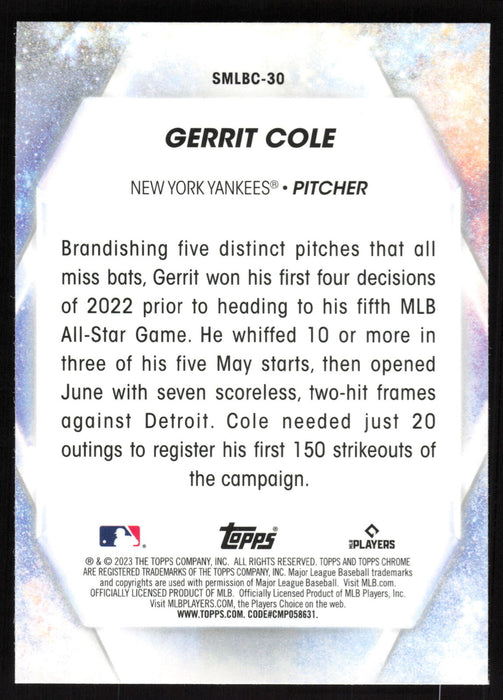 2023 Topps #SMLBC-30 Gerrit Cole Stars of MLB Chrome