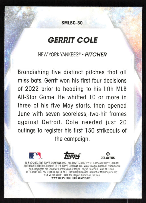 2023 Topps #SMLBC-30 Gerrit Cole Stars of MLB Chrome