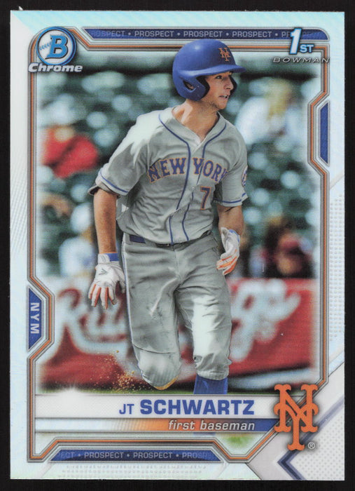 2021 Bowman Draft #BDC-61 JT Schwartz Chrome Refractor