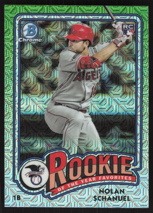 2024 Bowman #ROY-9 Nolan Schanuel Rookie of the Year Favorites Chrome Mojo