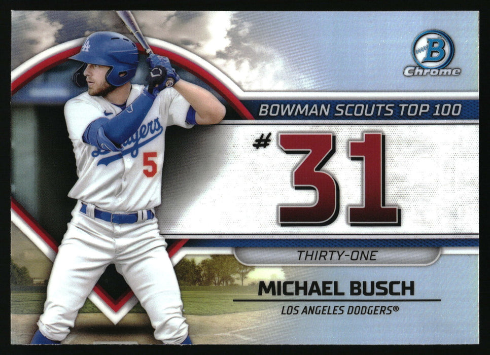 2023 Bowman #BTP-31 Michael Busch Bowman Scouts Top 100