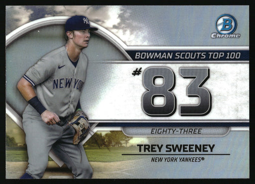 2023 Bowman #BTP-83 Trey Sweeney Bowman Scouts Top 100