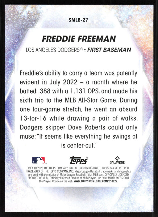 2023 Topps #SMLB-27 Freddie Freeman Stars of MLB