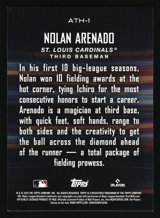 2024 Topps #ATH-1 Nolan Arenado Around the Horn