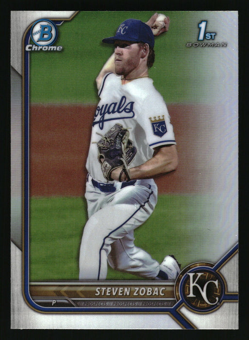 2022 Bowman Draft #BDC-101 Steven Zobac Chrome Refractor