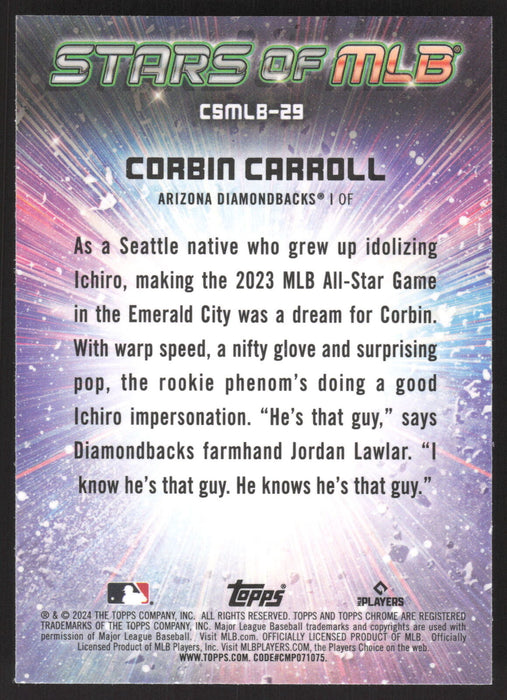 2024 Topps #CSMLB-29 Corbin Carroll Stars of MLB Chrome