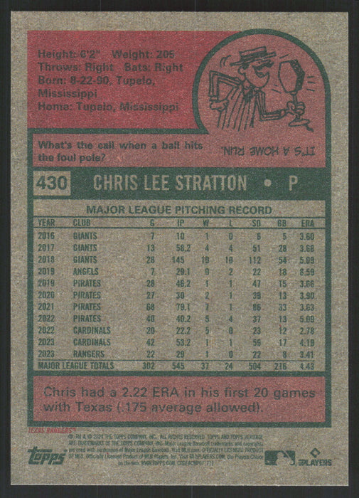 2024 Topps Heritage #430 Chris Stratton