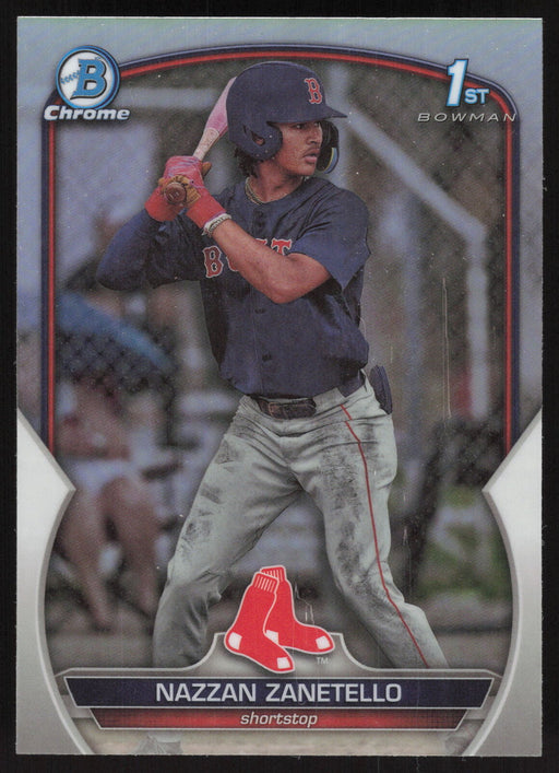 2023 Bowman Draft #BDC-3 Nazzan Zanetello Chrome Refractor