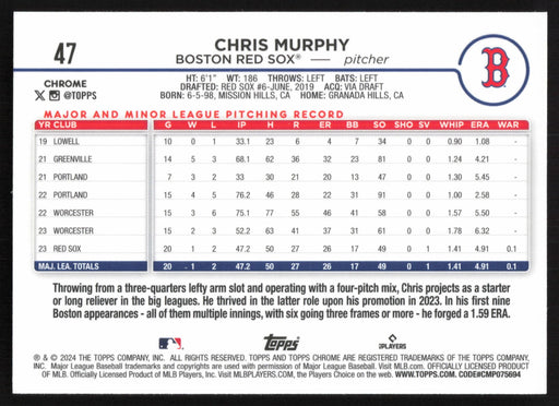 2024 Topps Chrome #47 Chris Murphy