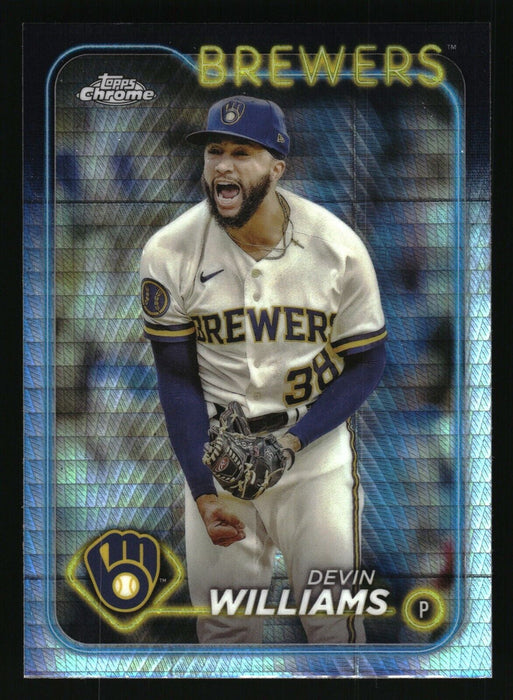 2024 Topps Chrome Milwaukee Brewers Refractor Lot (Adames, Williams, Yelich)