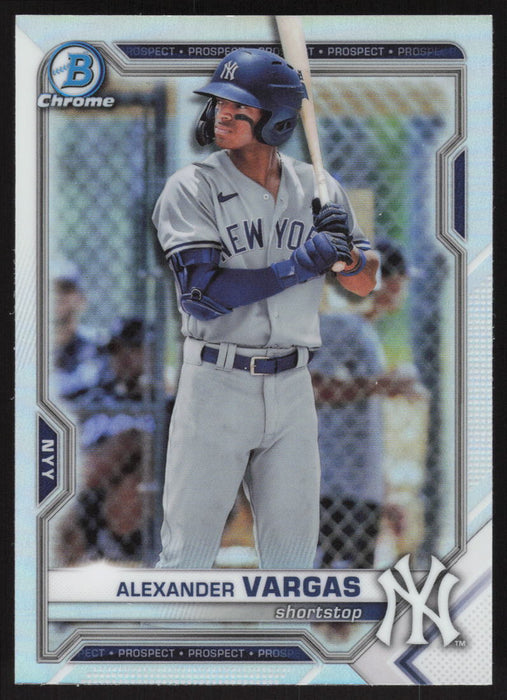 2021 Bowman Draft #BDC-121 Alexander Vargas Chrome Refractor