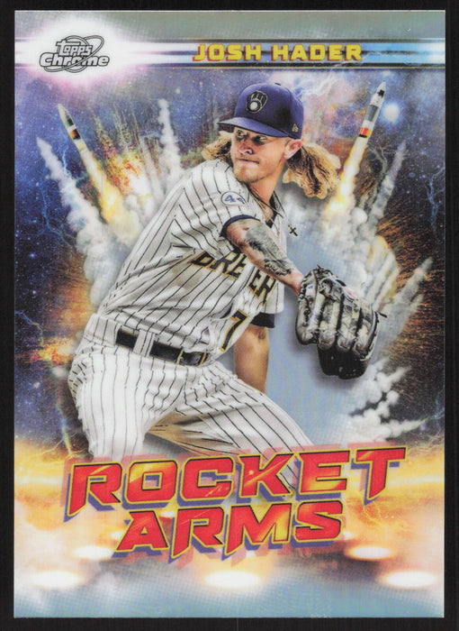 2022 Topps Chrome Cosmic #RA-9 Josh Hader Rocket Arms