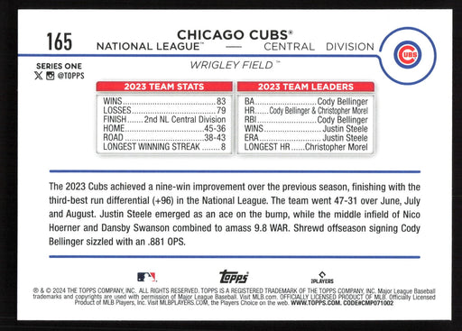 2024 Topps #165 Chicago Cubs