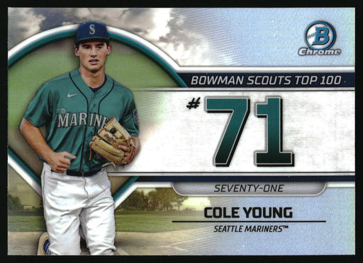 2023 Bowman #BTP-71 Cole Young Bowman Scouts Top 100