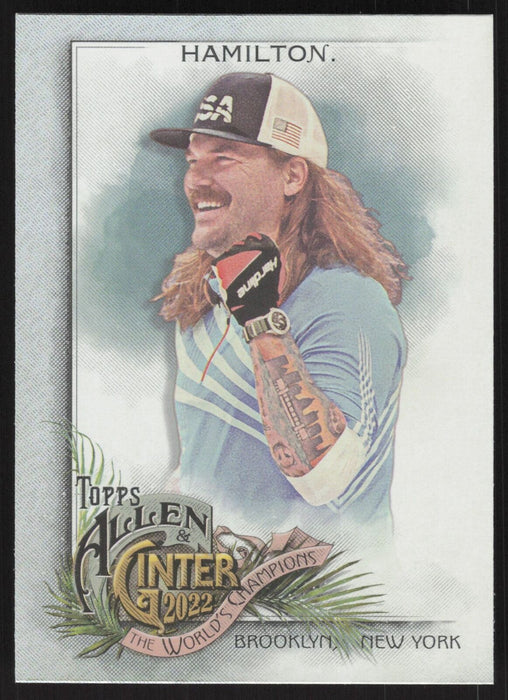 2022 Topps Allen & Ginter #218 Matt Hamilton Silver Portrait