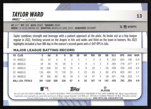 2024 Topps Big League #13 Taylor Ward