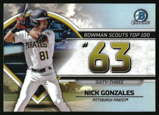 2023 Bowman #BTP-63 Nick Gonzales Bowman Scouts Top 100