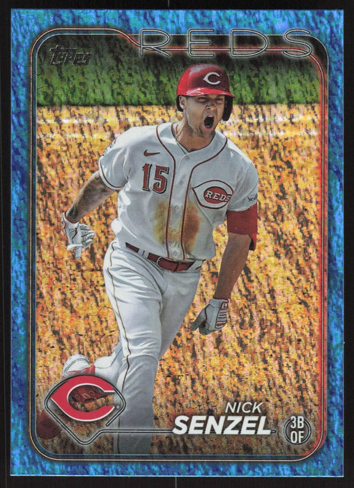 2024 Topps #338 Nick Senzel Blue Holofoil #/999