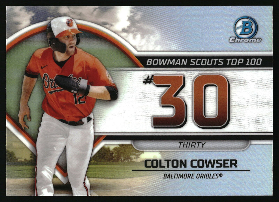 2023 Bowman #BTP-30 Colton Cowser Bowman Scouts Top 100