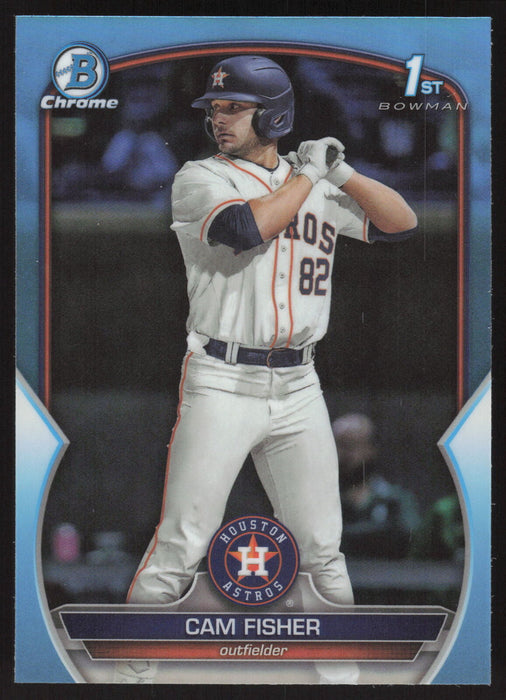 2023 Bowman Draft #BDC-35 Cam Fisher Chrome Sky Blue Refractor