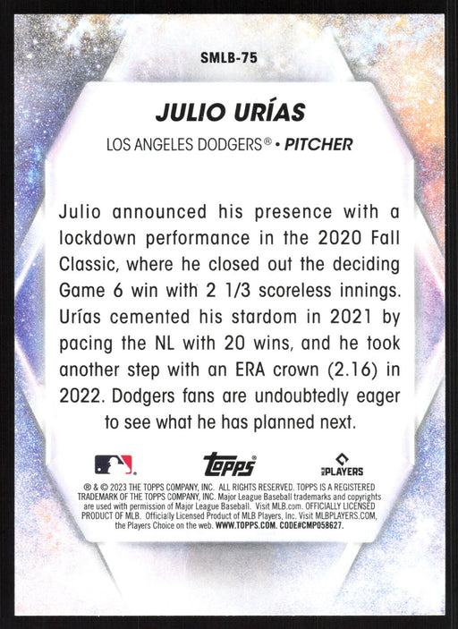 2023 Topps Update #SMLB-75 Julio Urías Stars of MLB