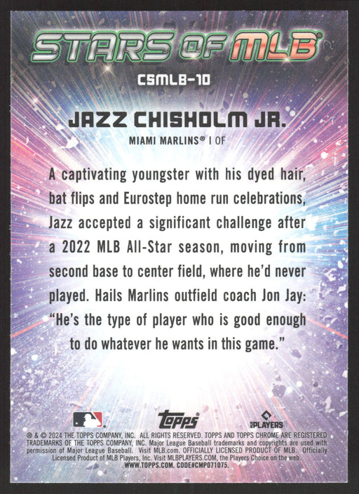 2024 Topps #CSMLB-10 Jazz Chisholm Jr. Stars of MLB Chrome