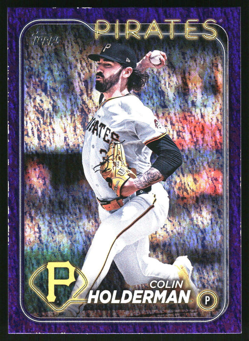 2024 Topps Update #US172 Colin Holderman Purple Holofoil #/799