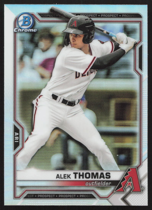 2021 Bowman Draft #BDC-105 Alek Thomas Chrome Refractor