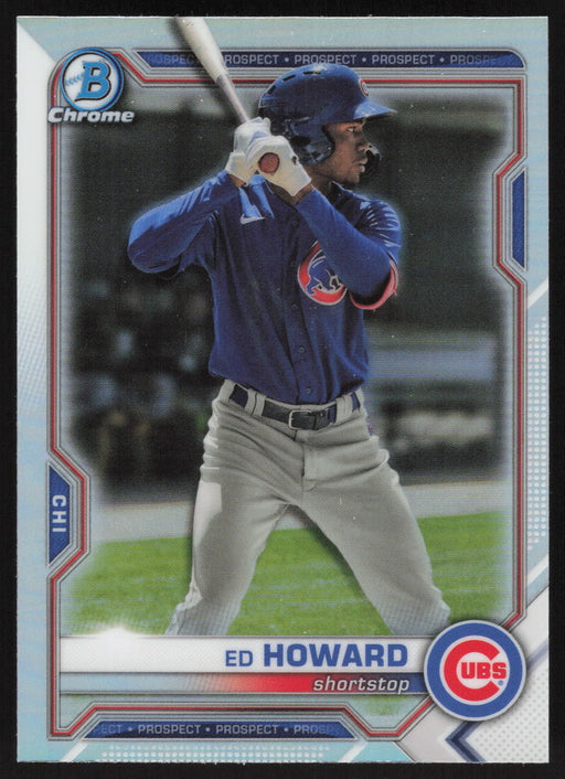 2021 Bowman Draft #BDC-198 Ed Howard Chrome Refractor