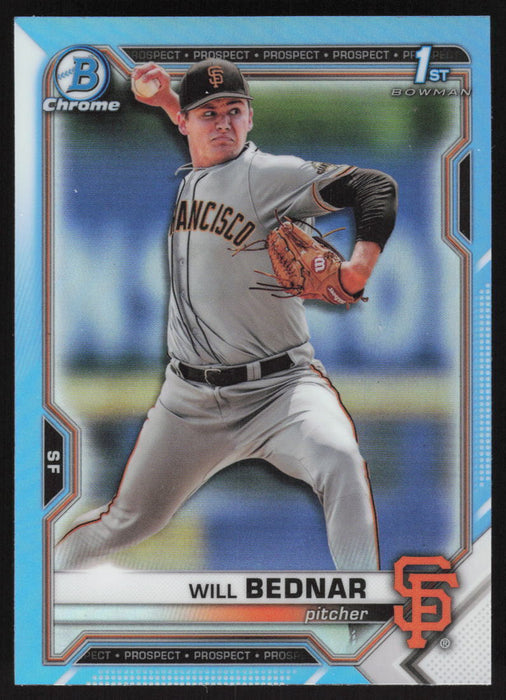 2021 Bowman Draft #BDC-197 Will Bednar Chrome Refractor