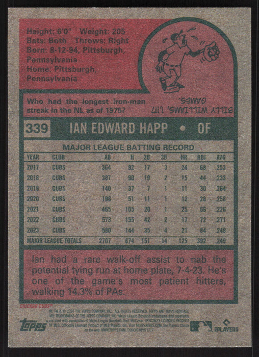 2024 Topps Heritage #339 Ian Happ